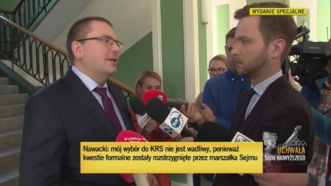 Nawacki: Dwie osoby złożyły oświadczenie, że rozmyśliły się. To jest ich problem