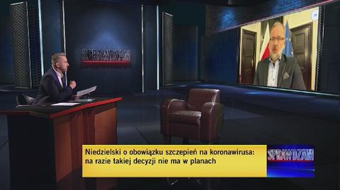 Niedzielski: najważniejszą zachętą do szczepienia jest to, że otrzymuje się odporność na chorobę