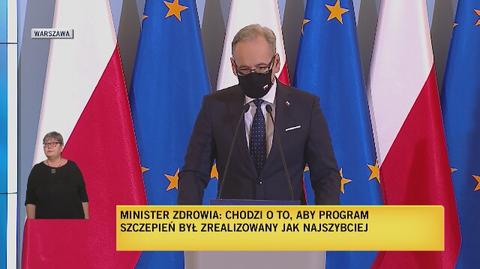 Niedzielski: szczepienia zaczniemy w szpitalach