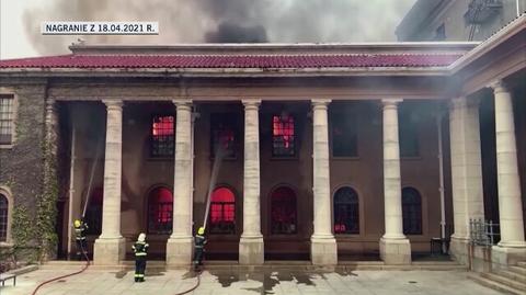 Ogień dotarł do budynków Uniwersytetu w Kapsztadzie