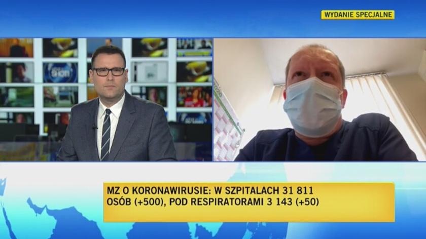 Ordynator SOR w szpitalu Bielańskim o dostępności respiratorów 