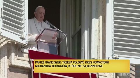 Papież Franciszek o migrantach