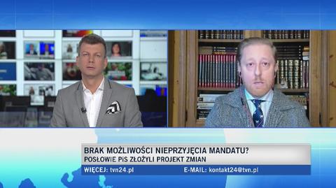 Piotr Dobrowolski o projekcie zmian w przyjmowaniu mandatów: wedle tego projektu to policjant będzie nas karać