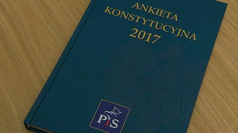 PiS zaprezentowało wyniki ankiety konstytucyjnej. Andrzeja Dudy nie było