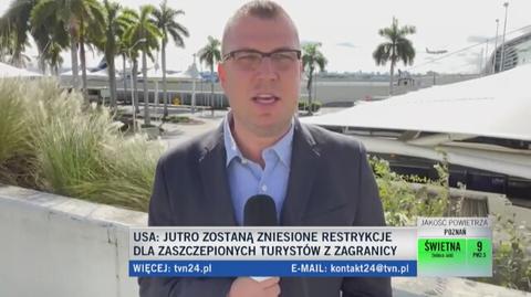 Podróże do USA dla zaszczepionych od 8 listopada