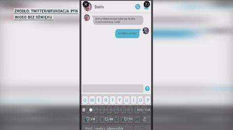 Polska Fundacja Narodowa opublikowała spot z czatem Stalina i Hitlera