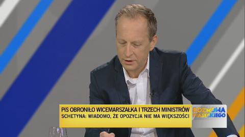 Poseł KO Grzegorz Schetyna wyjaśnia swoją pomyłkę w głosowaniu z 23 czerwca 2020 roku