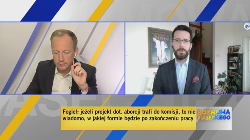 Poseł PiS Radosław Fogiel o zakazie aborcji