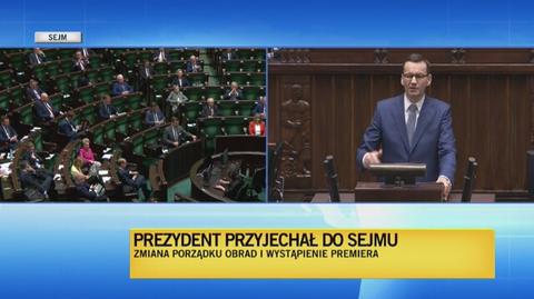 Premier Mateusz Morawiecki o działaniach opozycji