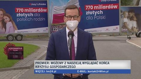 Premier Mateusz Morawiecki o pieniądzach z budżetu Unii Europejskiej (27.04.2021) 