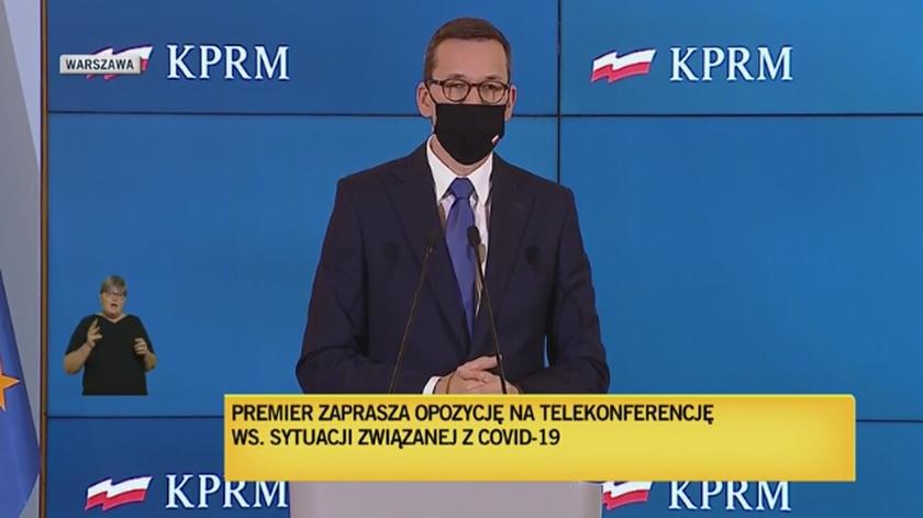 Premier Mateusz Morawiecki o restrykcjach w czasie pandemii