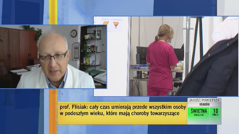 Profesor Flisiak: boję się, że kiedy spadnie liczba zachorowań, spadnie zainteresowanie szczepieniami