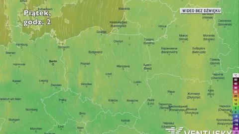 Prognozowana temperatura na Wszystkich Świętych (w dniach 29.10-2.11)