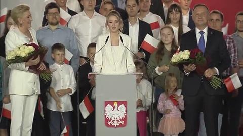 Przemówienie Kingi Dudy w czasie wieczoru wyborczego