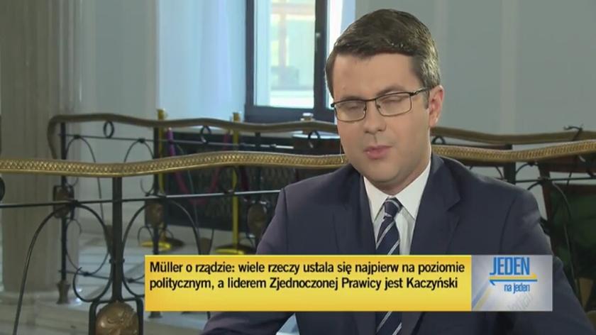 Rzecznik rządu Piotr Mueller o roli Jarosława Kaczyńskiego jako wicepremiera