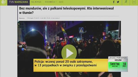 Rzecznik stołecznej policji: funkcjonariusze działali prawidłowo