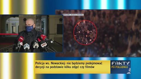 Rzecznik stołecznej policji o interwencji wobec posłanki Barbary Nowackiej 