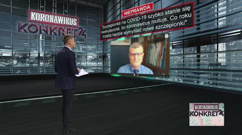 Szczepionka na COVID-19 szybko stanie się nieskuteczna, bo koronawirus mutuje? Doktor Paweł Grzesiowski odpowiada