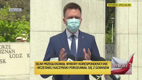 Szymon Hołownia o porozumieniu Kaczyński-Gowin