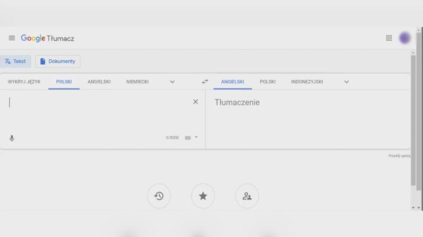 Tłumaczenie fraz "Duda szkodzi" i "Trzaskowski szkodzi" przez Tłumacza Google