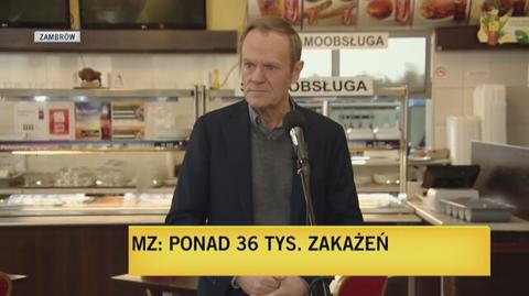 Tusk zmienił miejsce spotkania, bo "przedsiębiorca otrzymał sygnały, że będzie się to dla niego wiązało z kłopotami"