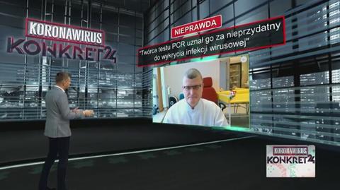 Twórca testu PCR uznał go za nieprzydatny do wykrycia infekcji wirusowej? To nieprawda. Tłumaczy doktor Grzesiowski