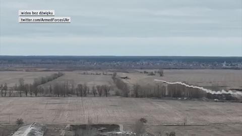 Ukraińcy pokazali, jak zestrzeliwują rosyjski śmigłowiec (wideo z 5 marca 2022)