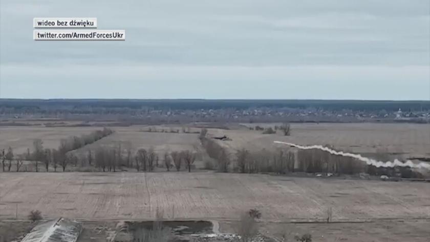 Ukraińcy pokazali, jak zestrzeliwują rosyjski śmigłowiec (wideo z 5 marca 2022)