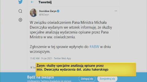 Żaryn: służby specjalne zbadają atak hakerski na pocztę Michała Dworczyka